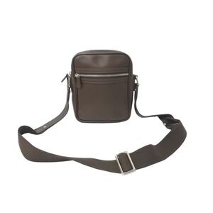 LOUIS VUITTON Shoulder Bag Crossbody Taiga Leather Dimitri Grizzly